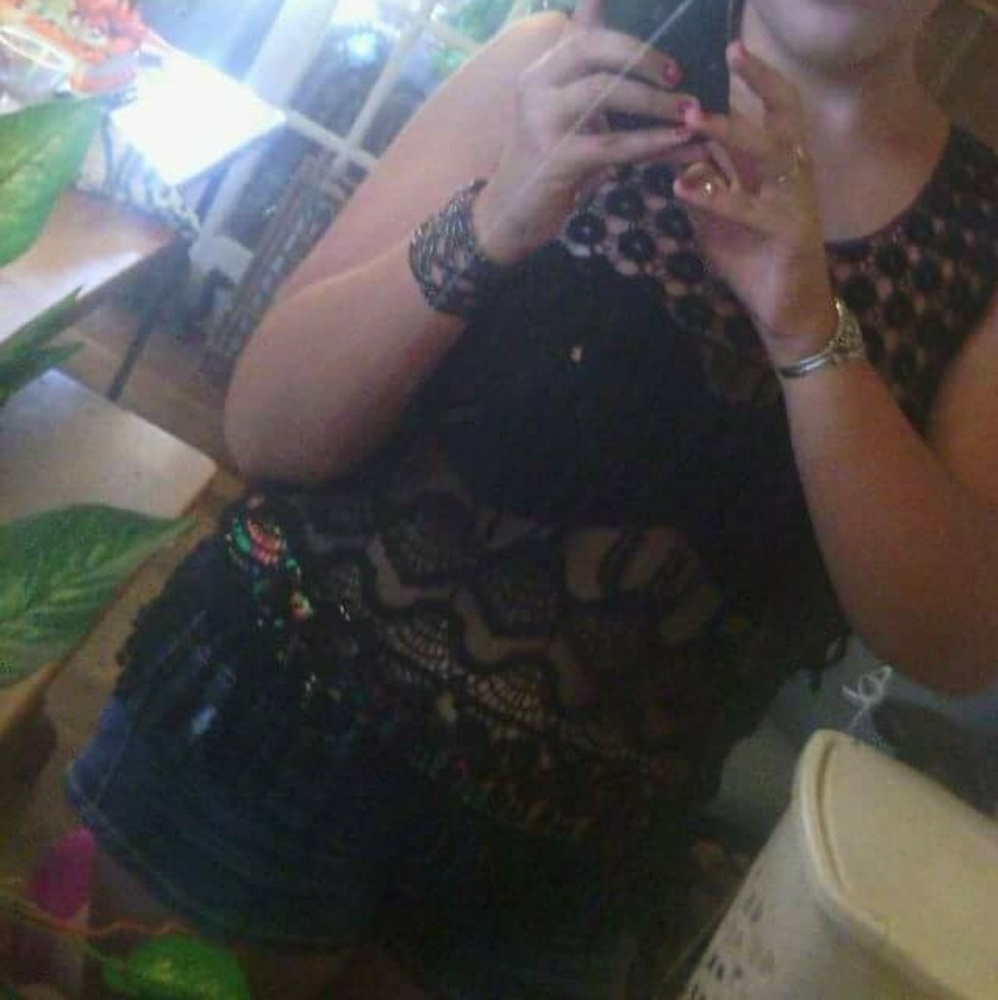 Black fringe shirt